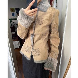 浅咖色外套女2023新款爆款秋冬季高级感独特超好看美拉德穿搭上衣