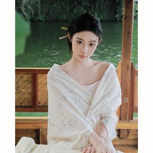 新中式国风创意汉服裙子佛系禅意旅游连衣裙 送吊带