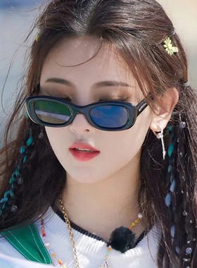 森蓝家新款网红gm墨镜猫眼个性防紫外线潮牌太阳镜高级感显脸小