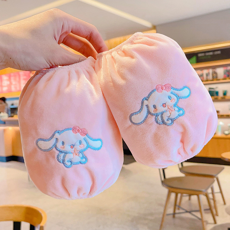 3分月光 可爱小熊卡通袖套套袖防脏羽绒服护袖防脏毛绒袖头