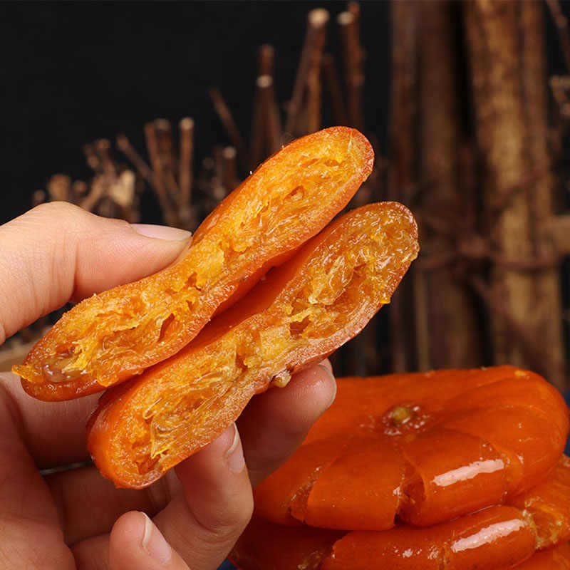 桔饼老式冰糖金桔橘子饼蜜饯果脯休闲零食糖衣柑橘水果干四川特产
