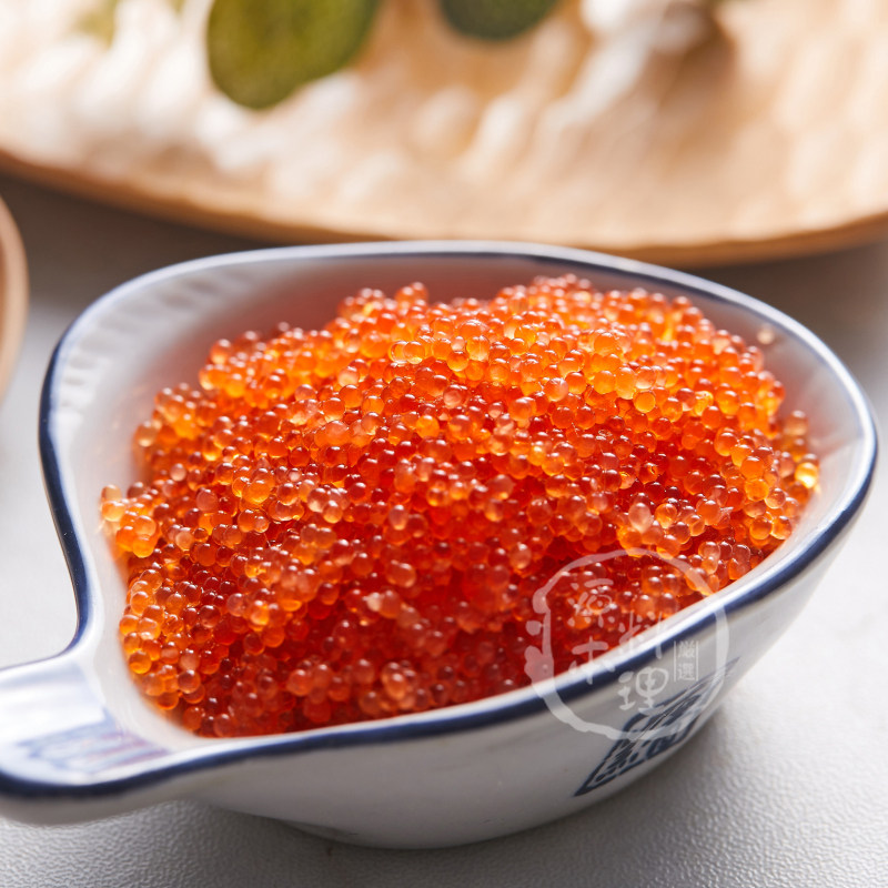 t 大粒寿司飞鱼籽400g 中粒红蟹籽 即食小粒红蟹子馄饨云吞红鱼子