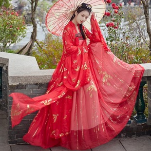春夏款 出租漢服女仙鶴齊胸襦裙廣袖 飄逸傳統(tǒng)中國風(fēng)燙金大袖 衫 租賃