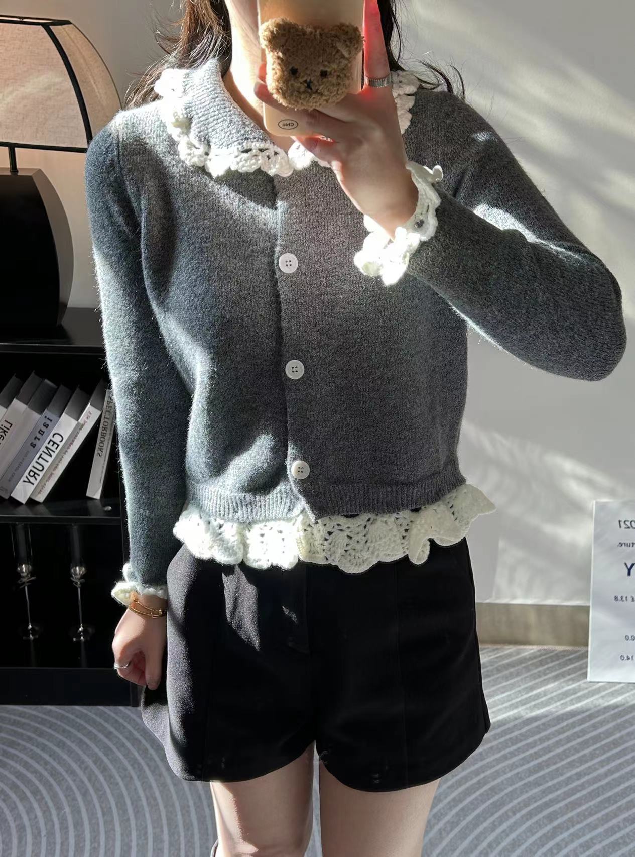 高定版sst装饰长袖开衫