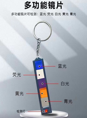 新款五色检测镜片升级版多功能验牌神器个性便携式魔术扑克六合一