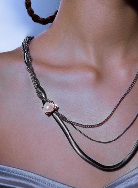 PEARLONALOXEL纠结推演项链淡水巴洛克珍珠个性苏新皓刘轩丞同款