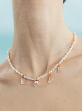 PEARLONA海蜗牛银色可调节项链