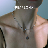 PEARLONA融化爱心满天星天然巴洛克珍珠叠戴项链赖美云卓沅同款