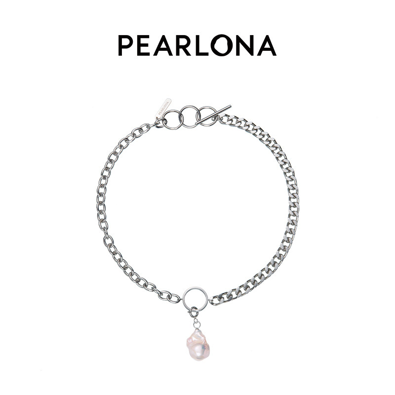 PEARLONA迷幻海洋巴洛克吊坠粗链条项链男女锁骨链颈链廖俊涛同款