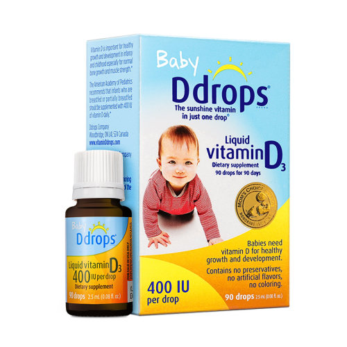 Ddrops婴儿维生素D3滴剂400iu