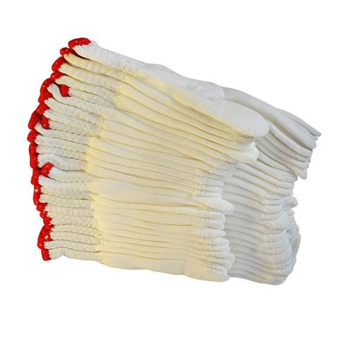 尼龙手套加厚耐磨劳保手套加密白棉线手套500克防滑司机工作工地