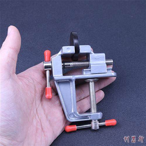 铝合金核雕夹床工作台迷你小台虎桌虎钳平口核桃夹具床夹固定工具