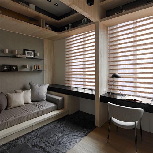 免打孔百叶窗帘卧室防水阳台厨房卫生间升降遮光白色香格里拉卷帘