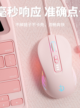 剑圣一族M900有线鼠标静音办公电竞游戏男女生笔记本台式电脑通用