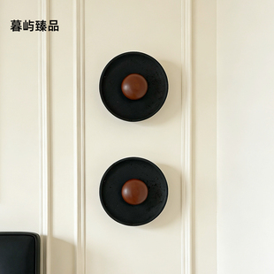 中古黑洞石卧室床头壁灯意式极简现代简约客厅墙壁走廊过道灯具