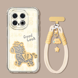 镂空小马适用iqoo15手机壳13新款12PRO招财11高级感10超好看9新年8PRO硅胶防摔透明女IQ007带挂绳小众保护套