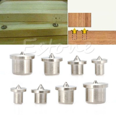 8pcs 6/8/10/13mm Tenon Dowel Center Point Pin Set Locator Dr