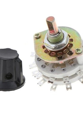 1PCS 2P11T 2 Pole 11 Position Dual Deck Band Channael Rotary