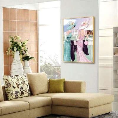 5D Full Round Drill Diamond Painting DIY Noble Women Mosaic