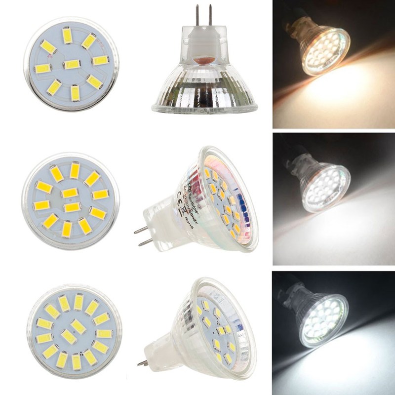 1Pcs LED Bulb MR11 AC/DC12V 24V G4 3W 5W 7W LED Bulb 9LED 12