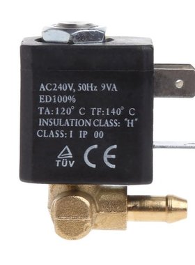 Normally Closed Cannula N/C AC 220V-240V G1/8 Brass Steam A