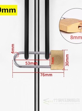 1 Pcs Same key Copper Padlock Wolf Head Brass Lock Small Loc