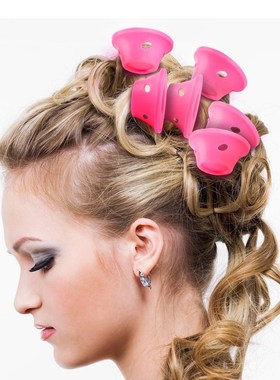 10pcs Soft Rubber Magic Hair Care Rollers Silicone Hair Curl
