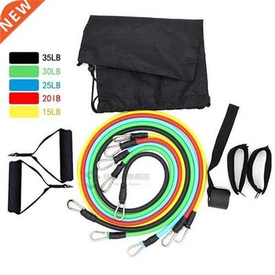 11pcs set Pull Rope Fitness Exercises Latex Resistance Bands