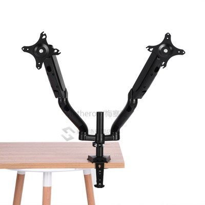 Dual LCD LED Monitor Desk Mount Stand Heavy Duty Holder Adju