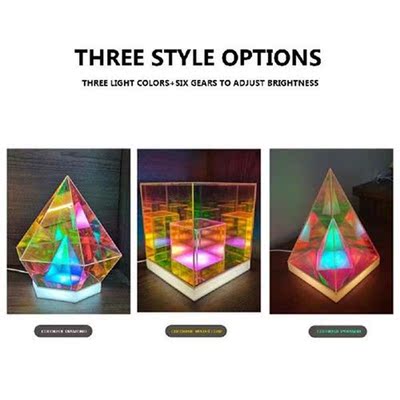 LED Desktop Decor Light Dimmable Acrylic Decorative Night