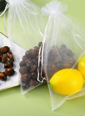 Pack of 100 Organza Gift Bags Drawstring Jewelry Candy Pouch