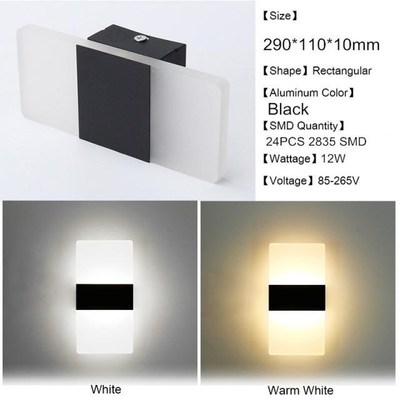Modern Minimalist Wall Lamps Living Room Bedroom Bedside LED
