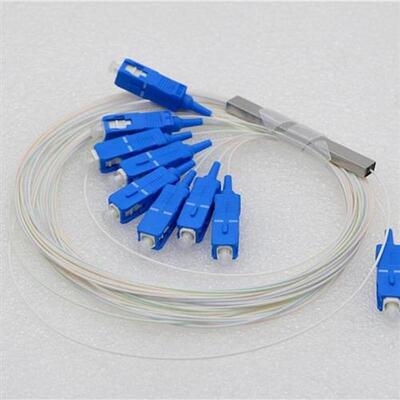 Fiber Plc Splitter SC Connector 1x8 IN/OUT 0.9mm G657A1  10p