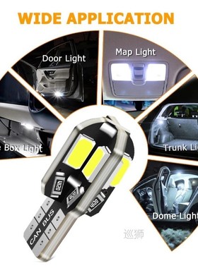 10pcs T10 W5W Led Car Light 8SMD 5730 147 152 LED Replacemen