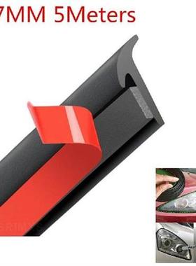 5M Car Rubber Seal Strip T Type Weatherstrip Prevent Dust
