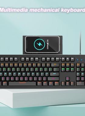 K118 Mechanical Keyboard Green Axis 104 Keys Wired Keyboard