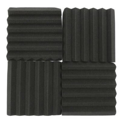 1PC 30x30x5cm Polyurethane Foam Soundproofing Black Foam Aco