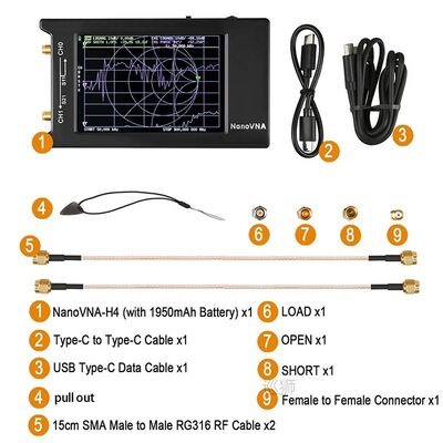 NanoVNA-H4 Vector Network Analyzer 10KHz-1.5GHz HF VHF UHF A