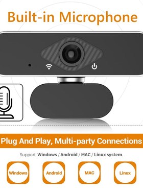 EP-028 1080P Full HD Webcam with Built-in HD Microphone USB