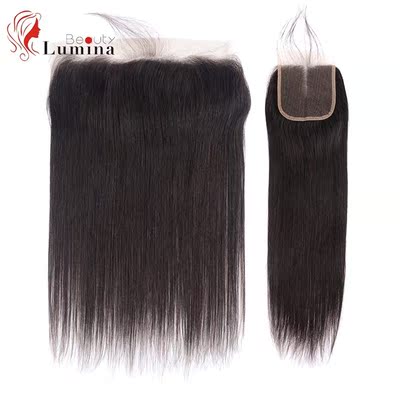 Straight Closure 4x4/13x4 Lace Frontal Hand Tied Human Hair