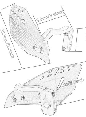 1Pair Motorcycle Hand Guard Handle Protector Shield Motorbik