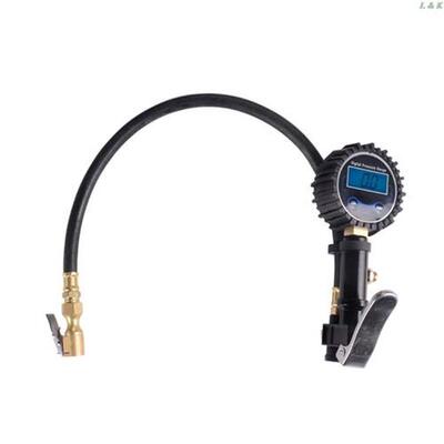 Digital Tire Inflator Pressure Gauge Air Compressor Pump Qui