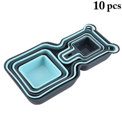 10pcs Fruit Tray Dish Set Salad Bowl Pan Plate Fruit Dishes