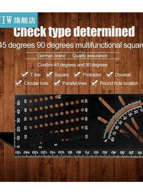 T-Type Carpenter s Angle Ruler Portable Multi-Function Tr