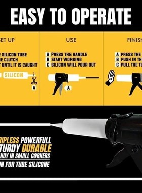Portable Caulking Gun Manual Insulating Mastic Sealant Corne