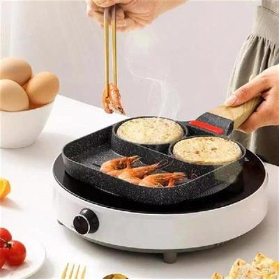 2-Hole Thickened Frying Pot Pan Omelet Pan Kitchen