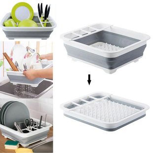 COLLAPSIBLE DISH DRAINER LARGE FOLDING DISH DRAINING BOARD