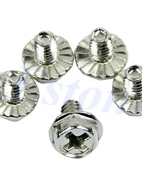 100pcs Toothed Hex 6/32 Computer PC Case Hard Drive Motherbo