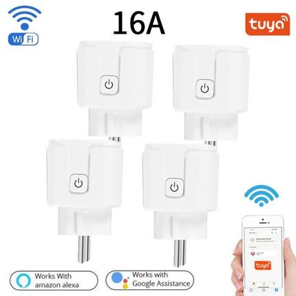 16A Tuya ZigBee 3.0 Smart Plug With Power Monitor Wireless V