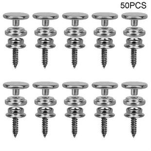 50pcs Marine Grade Fabric Canvas Screw Stud Stainless Steel